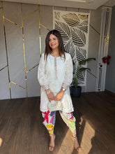 Satrangi tulip pants crepe co-ord set
